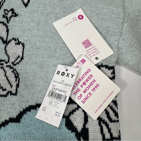 NWT New Women's Roxy X Rowley Technical Sweater XS Shirt Top Baselayer - Picture 8 of 8